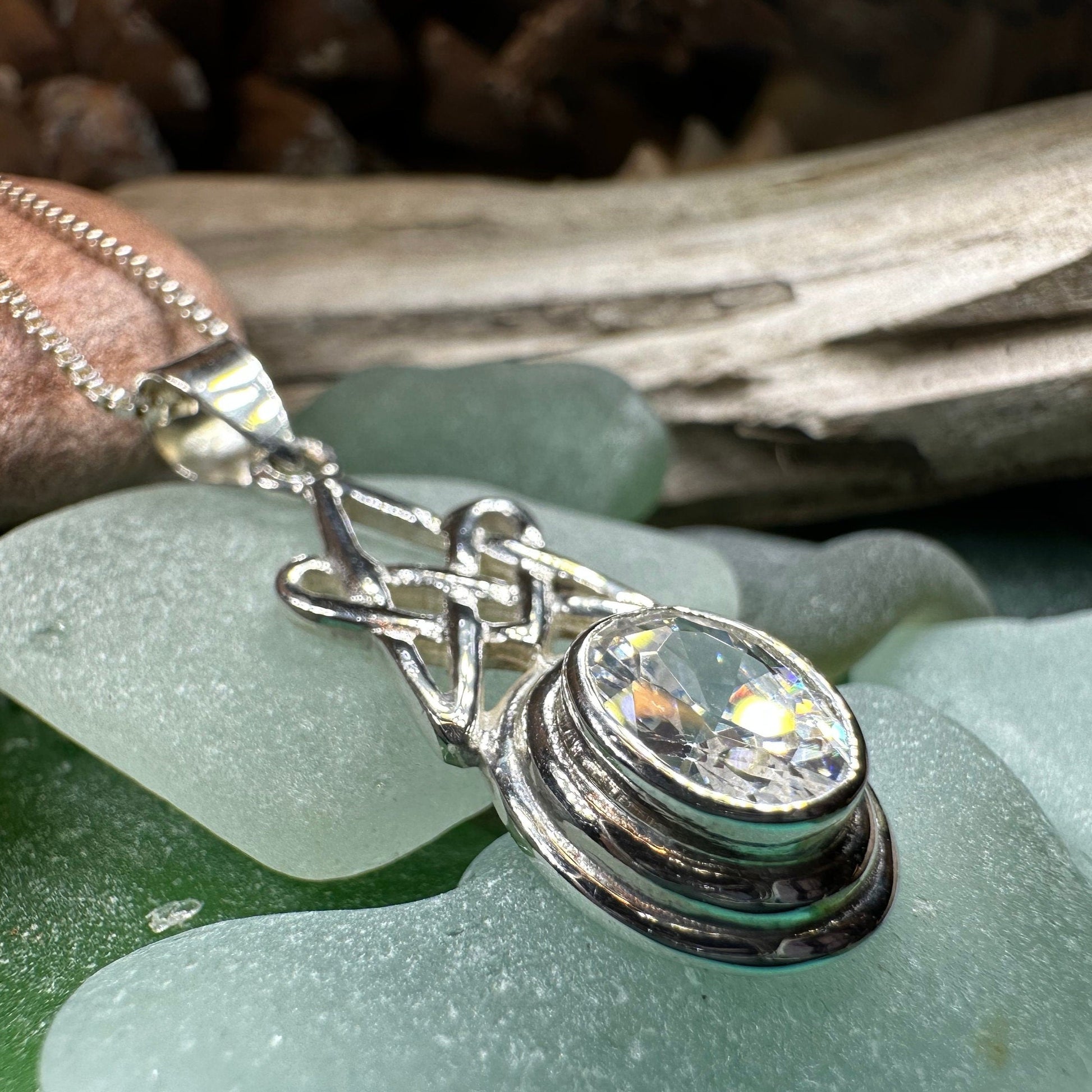 Celtic Knot Necklace, Scottish Jewelry, Ladies Celtic Pendant, Irish Necklace, Irish Jewelry, Anniversary Gift, Scotland Jewelry, Wife Gift