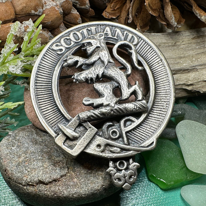 Lion Brooch, Celtic Jewelry, Scottish Pin, Scotland Brooch, Celtic Brooch, Anniversary Gift, Cap Badge Pin, Bagpiper Gift, Plaid Pin