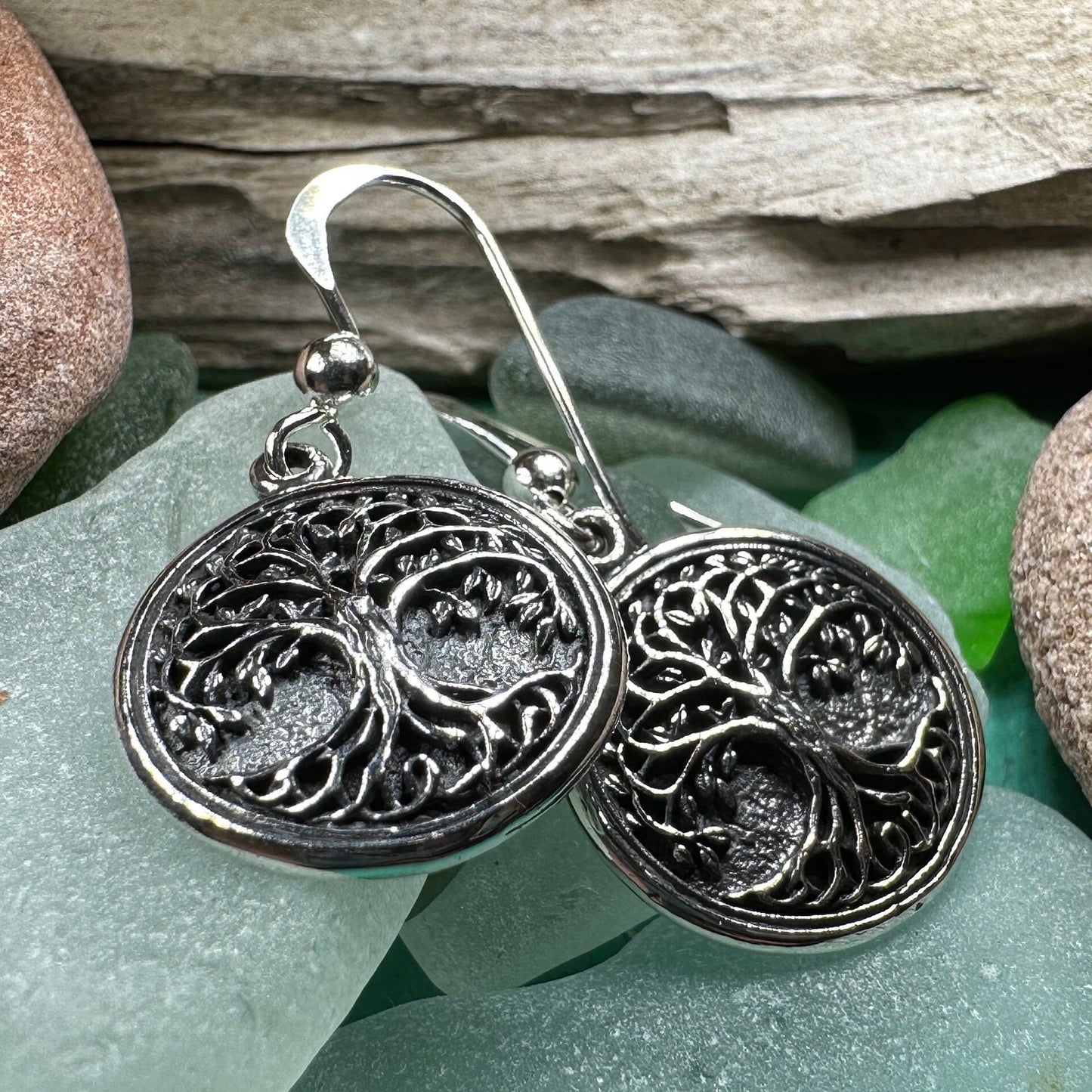 Tree of Life Earrings, Celtic Jewelry, Irish Jewelry, Norse Jewelry, Yoga Jewelry, Anniversary Gift, Tree Jewelry, Graduation Gift, Mom Gift