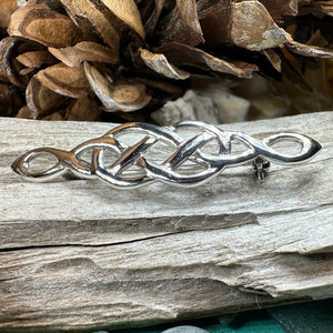 Celtic Knot Brooch, Celtic Pin, Silver Irish Pin, Scottish Celtic Jewelry, Scotland Jewelry, Bridal Jewelry, Anniversary Gift, Mom Gift