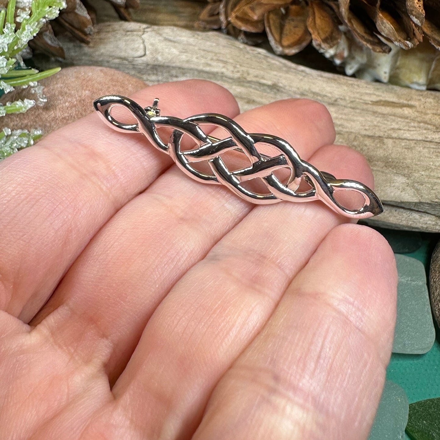 Celtic Knot Brooch, Celtic Pin, Silver Irish Pin, Scottish Celtic Jewelry, Scotland Jewelry, Bridal Jewelry, Anniversary Gift, Mom Gift