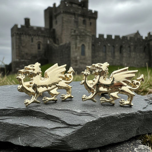 Welsh Dragon Cuff Links, Dragon Jewelry, Animal Jewelry, Wales Jewelry, Celtic Jewelry, Welsh Groom Gift, Best Man Gift, Anniversary Gift