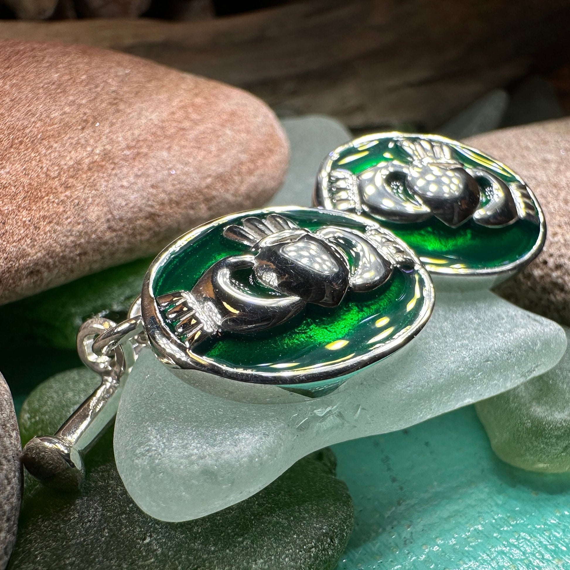 Claddagh Cuff Links, Irish Jewelry, Mens Celtic Jewelry, Silver Gift for Him, Dad Gift, Groom Gift, Dad Gift, Graduation Gift, Brother Gift