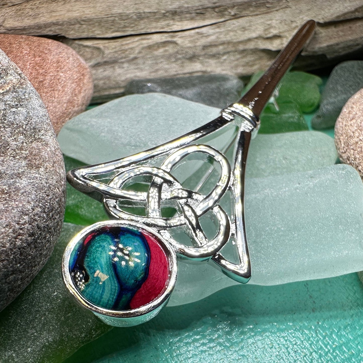 Celtic Kilt Pin, Scotland Jewelry, Scottish Brooch, Outlander Jewelry, Scottish Kilt Pin, Scotland Pin, Heathergems Pin, Pewter Celtic Pin