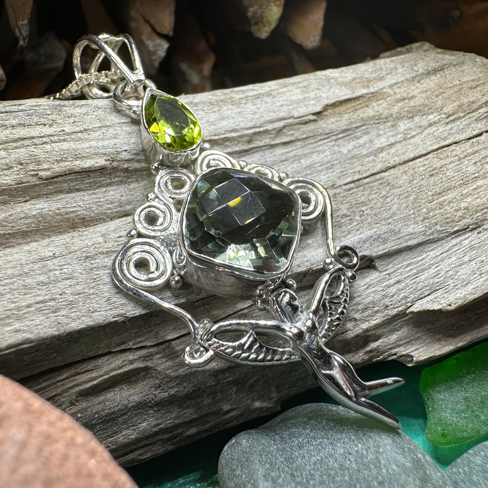 Fairy Necklace, Celtic Angel Necklace, Irish Pendant, Butterfly Necklace, Anniversary Gift, Celtic Jewelry, Wife Gift, Pixie Jewelry
