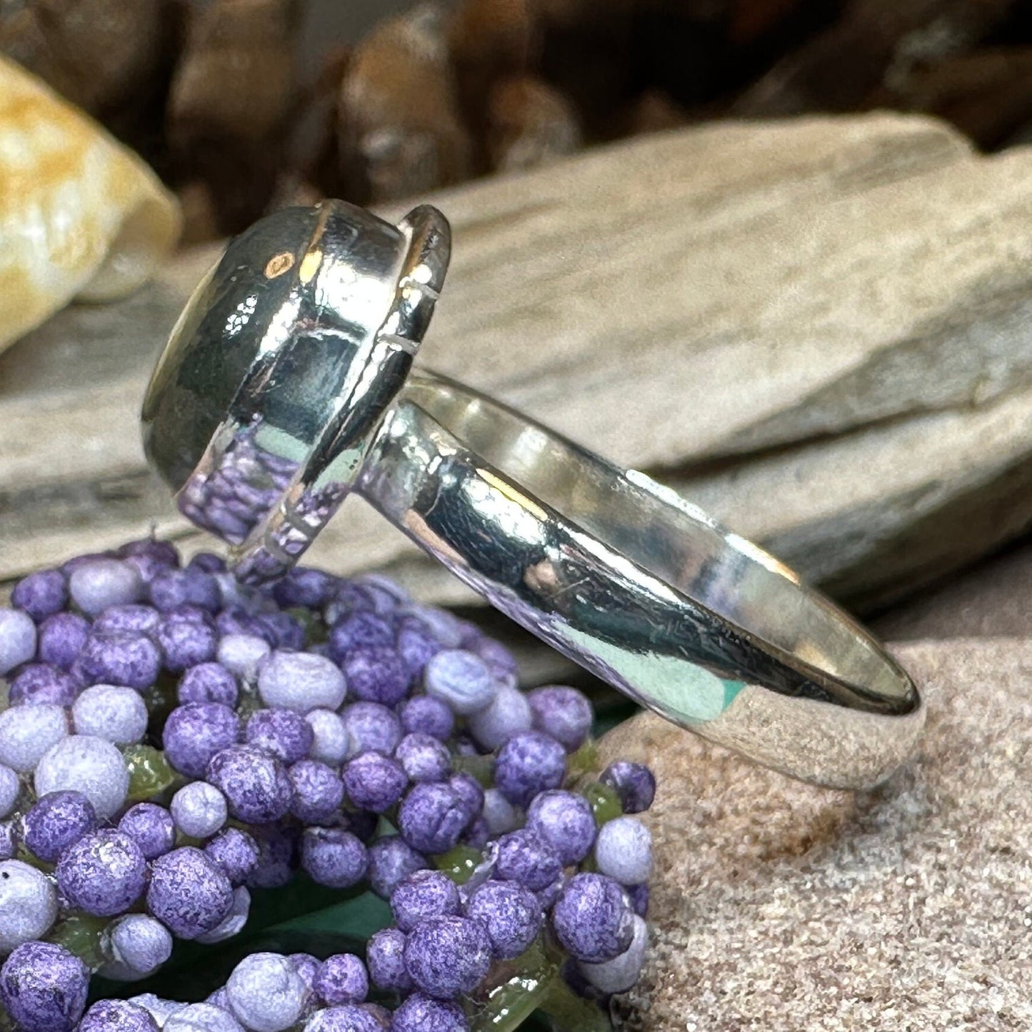 Celtic Mystic Ring, Labradorite Jewelry, Boho Statement Ring, Celestial Jewelry, Celtic Jewelry, Anniversary Gift, Wiccan Jewelry, Wife Gift