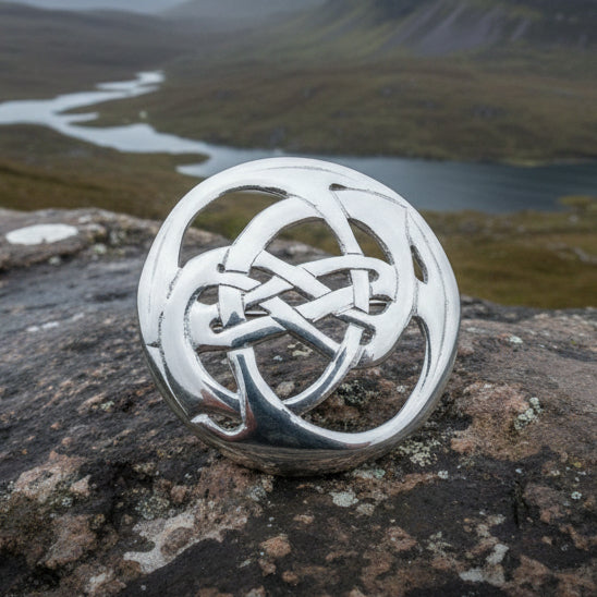 Celtic Knot Brooch, Celtic Jewelry, Irish Jewelry, Scotland Brooch, Celtic Brooch, Anniversary Gift, Celtic Pin, Ireland Gift, Norse Brooch