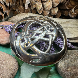Celtic Knot Brooch, Celtic Jewelry, Irish Jewelry, Scotland Brooch, Celtic Brooch, Anniversary Gift, Celtic Pin, Ireland Gift, Norse Brooch
