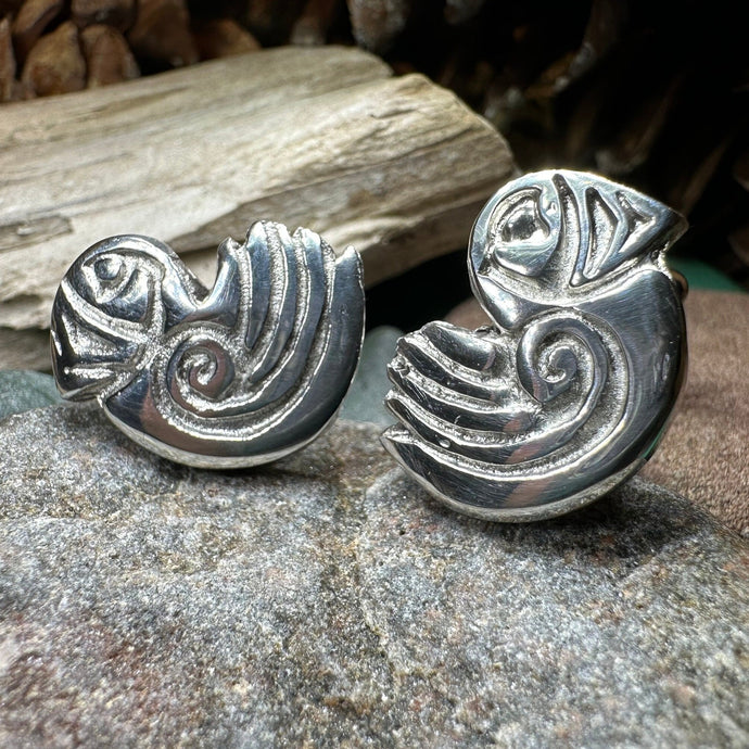 Puffin Cuff Links, Scotland Jewelry, Pewter Cufflinks, Men's Celtic Jewelry, Bird Jewelry, Girlfriend Gift, Anniversary Gift, Scottish Gift
