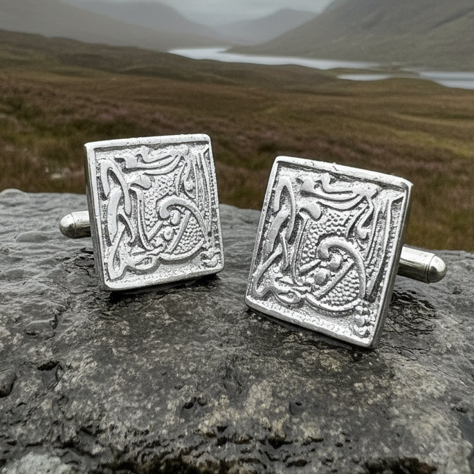 Celtic Cuff Links, Scotland Jewelry, Men's Celtic Jewelry, Boy's Irish Jewelry, Bagpiper Gift, Groom Gift, Boyfriend Gift, Husband Gift