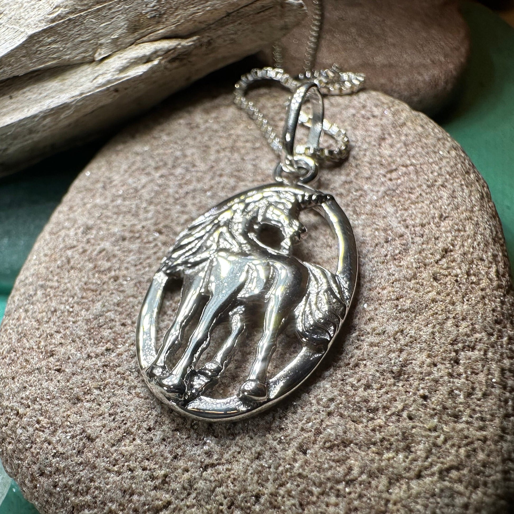 Unicorn Necklace, Scotland Jewelry, Fantasy Necklace, Gift for Her, Mythical Creature, Graduation Gift, Anniversary Gift, Scottish Gift