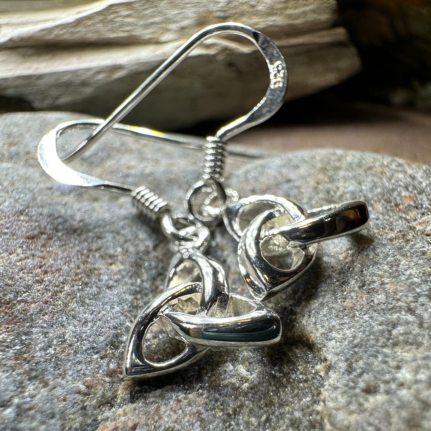 Trinity Knot Earrings, Celtic Earrings, Irish Jewelry, Scottish Jewelry, Mom Gift, Anniversary Gift, Celtic Knot Jewelry, Triquetra Earrings