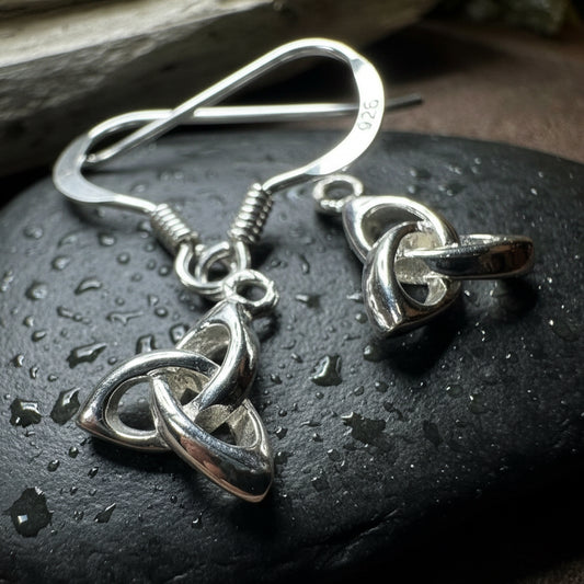 Trinity Knot Earrings, Celtic Earrings, Irish Jewelry, Scottish Jewelry, Mom Gift, Anniversary Gift, Celtic Knot Jewelry, Triquetra Earrings
