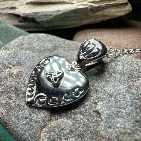 Load image into Gallery viewer, Irish Love Necklace, Gaelic Jewelry, Anam Cara Pendant, Soul Mate Pendant, Girlfriend Gift, Wife Gift, Anniversary Gift, Silver Ireland Gift
