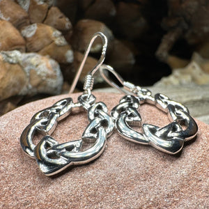 Celtic Knot Earrings, Scottish Jewelry, Irish Earrings, Silver Drop Earrings, Girlfriend Gift, Anniversary Gift, Ireland Jewelry, Wife Gift