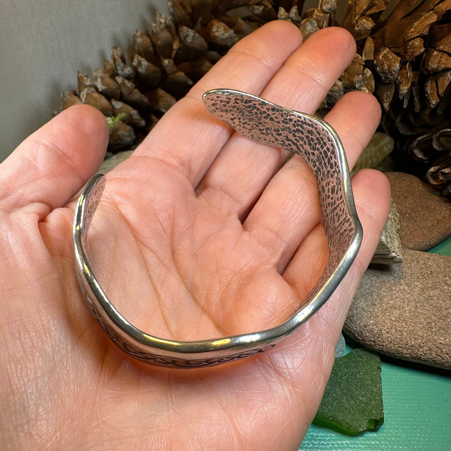 Celtic Knot Pewter Bracelet, Celtic Jewelry, Bangle Bracelet, Scotland Jewelry, Ireland Jewelry, Wife Gift, Girlfriend Gift, Sister Gift