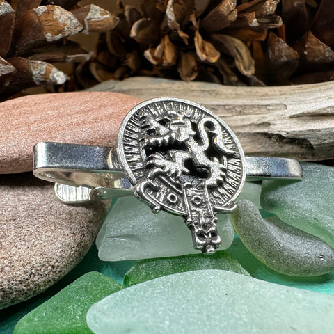 Load image into Gallery viewer, Lion Tie Bar, Men's Celtic Jewelry, Scottish Gift for Him, Dad Gift, Graduation Gift, Scotland Gift, Man's Gift, Celtic Tie Clip, Groom Gift
