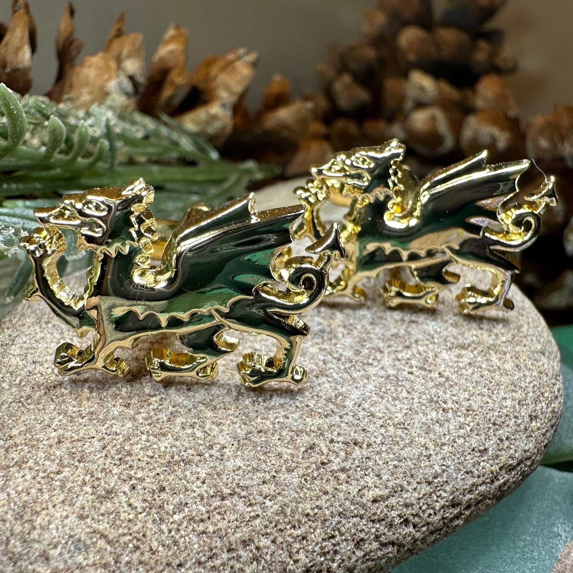 Welsh Dragon Cuff Links, Dragon Jewelry, Animal Jewelry, Wales Jewelry, Celtic Jewelry, Welsh Groom Gift, Best Man Gift, Anniversary Gift