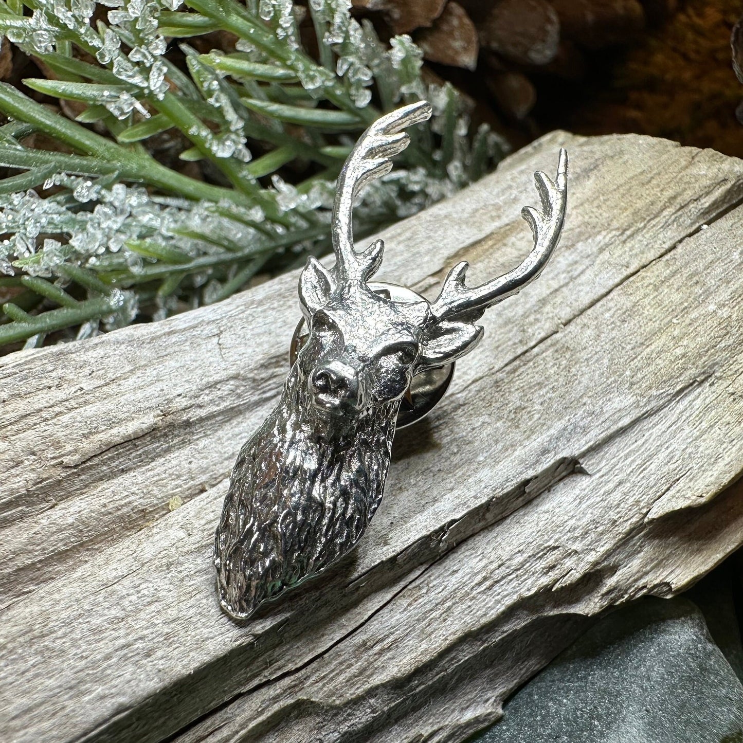 Stag Brooch, Scotland Jewelry, Stag Lapel Pin, Celtic Pin, Animal Jewelry, Scottish Brooch, Scotland Pin, Nature Jewelry, Hunter Gift