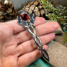 Load image into Gallery viewer, Thistle Kilt Pin, Celtic Jewelry, Thistle Brooch, Tartan Pin, Scotland Jewelry, Celtic Pin, Thistle Pin, Outlander Jewelry, Coat Pin
