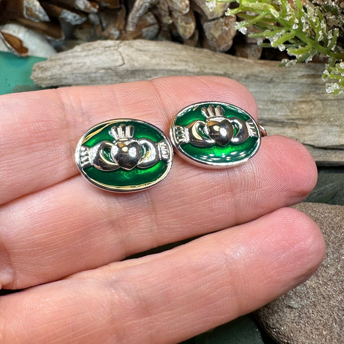 Claddagh Cuff Links, Irish Jewelry, Mens Celtic Jewelry, Silver Gift for Him, Dad Gift, Groom Gift, Dad Gift, Graduation Gift, Brother Gift