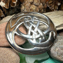 Load image into Gallery viewer, Celtic Knot Brooch, Celtic Jewelry, Irish Jewelry, Scotland Brooch, Celtic Brooch, Anniversary Gift, Celtic Pin, Ireland Gift, Norse Brooch
