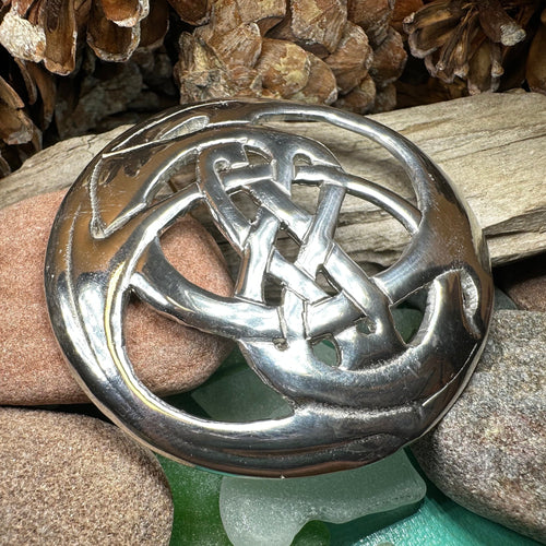 Celtic Bonding Knot Eternity Shield Ring Set, 18K Yellow Gold