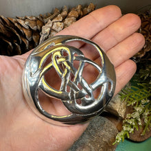 Load image into Gallery viewer, Celtic Knot Brooch, Celtic Jewelry, Irish Jewelry, Scotland Brooch, Celtic Brooch, Anniversary Gift, Celtic Pin, Ireland Gift, Norse Brooch
