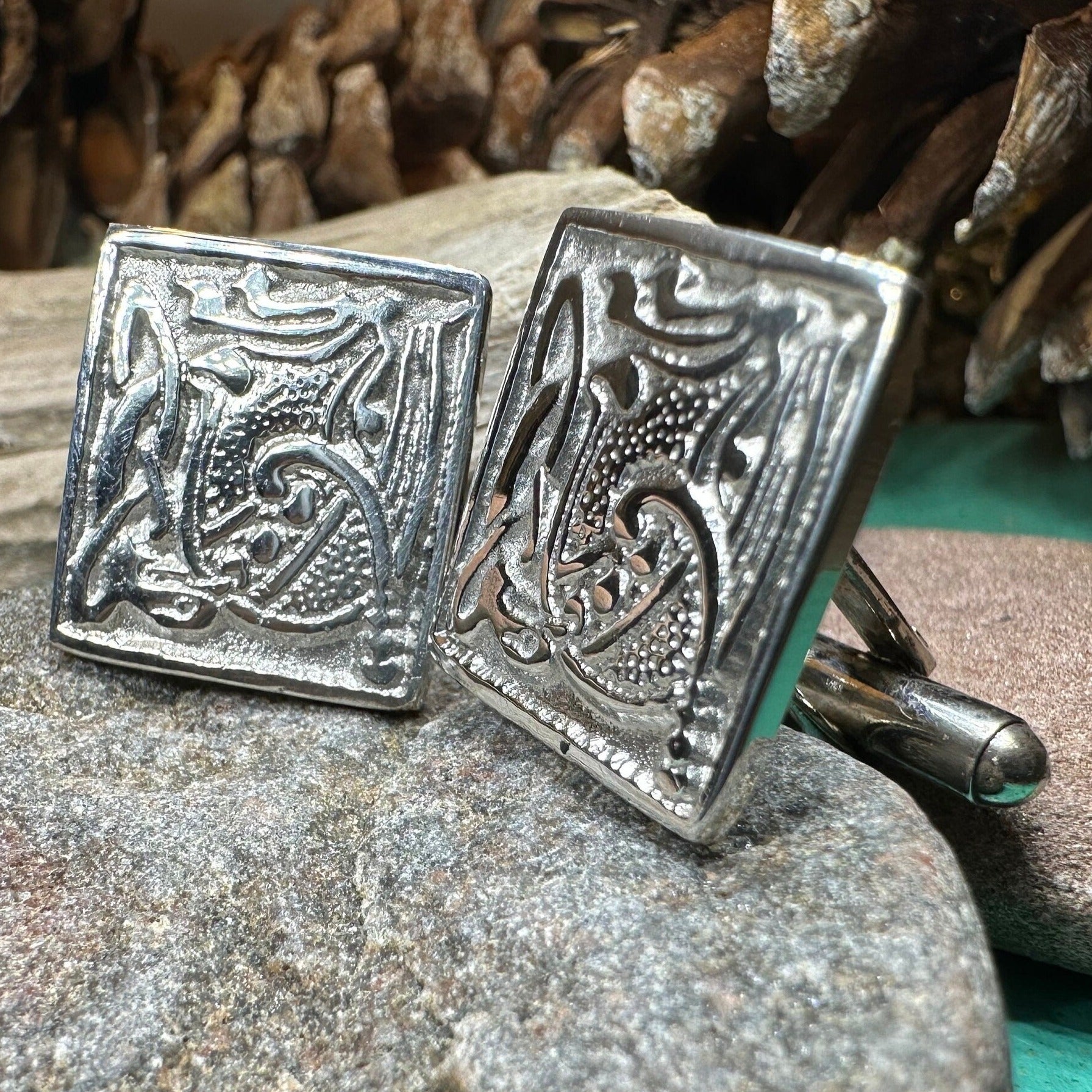 Celtic Cuff Links, Scotland Jewelry, Men's Celtic Jewelry, Boy's Irish Jewelry, Bagpiper Gift, Groom Gift, Boyfriend Gift, Husband Gift