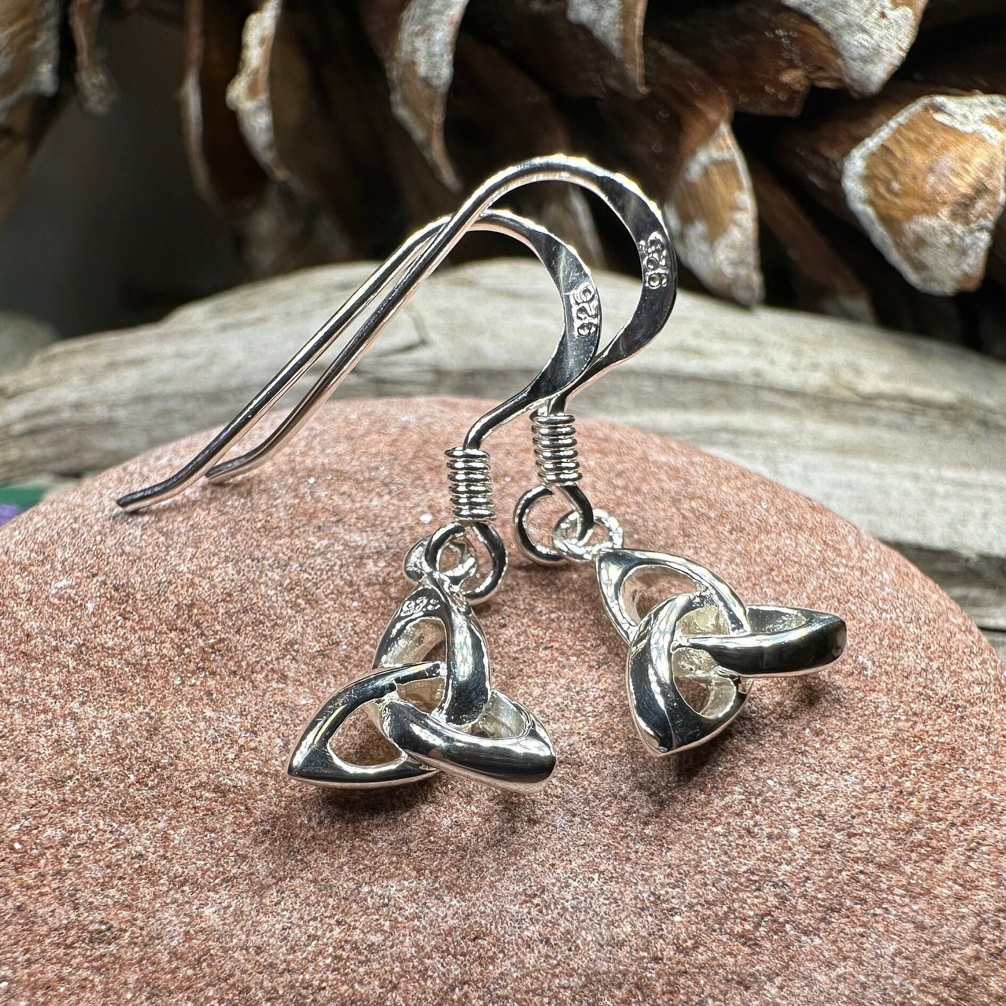 Trinity Knot Earrings, Celtic Earrings, Irish Jewelry, Scottish Jewelry, Mom Gift, Anniversary Gift, Celtic Knot Jewelry, Triquetra Earrings