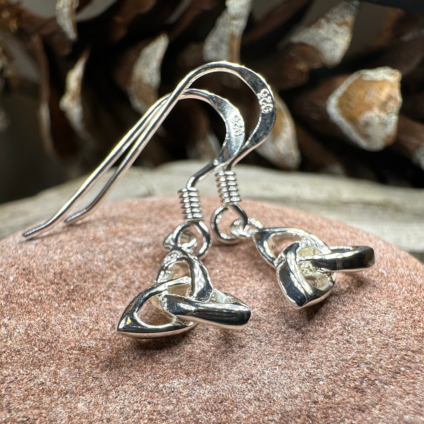 Trinity Knot Earrings, Celtic Earrings, Irish Jewelry, Scottish Jewelry, Mom Gift, Anniversary Gift, Celtic Knot Jewelry, Triquetra Earrings
