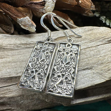 Load image into Gallery viewer, Celtic Birds Earrings, Irish Jewelry, Scottish Drop Earrings, Silver Ireland Jewelry, Anniversary Gift, Mom Gift, Wife Gift, Graduation Gift
