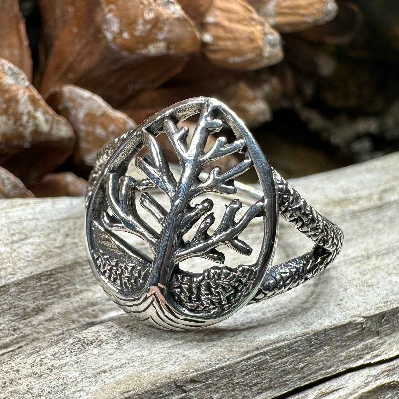 Tree of Life Ring, Celtic Ring, Irish Jewelry, Norse Jewelry, Celtic Knot Ring, Anniversary Gift, Wiccan Ring, Trinity Knot Ring, Boho Ring