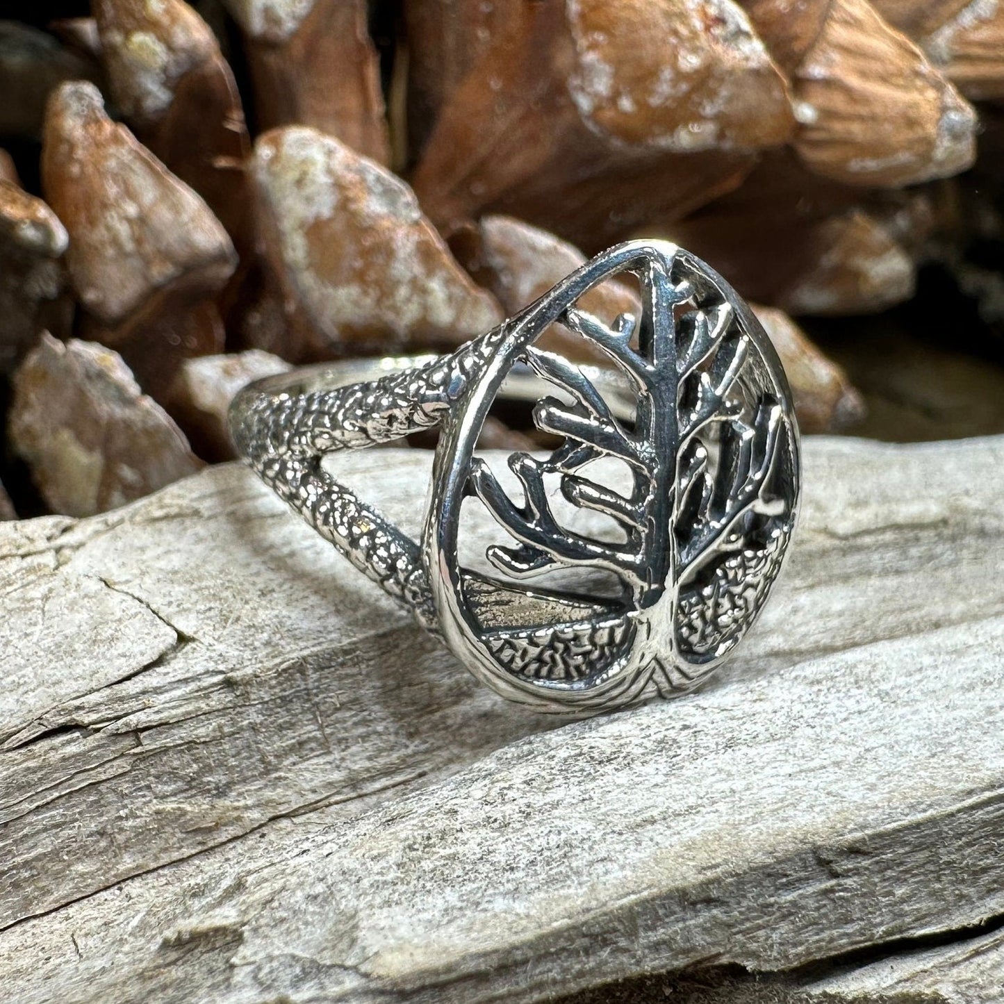 Tree of Life Ring, Celtic Ring, Irish Jewelry, Norse Jewelry, Celtic Knot Ring, Anniversary Gift, Wiccan Ring, Trinity Knot Ring, Boho Ring