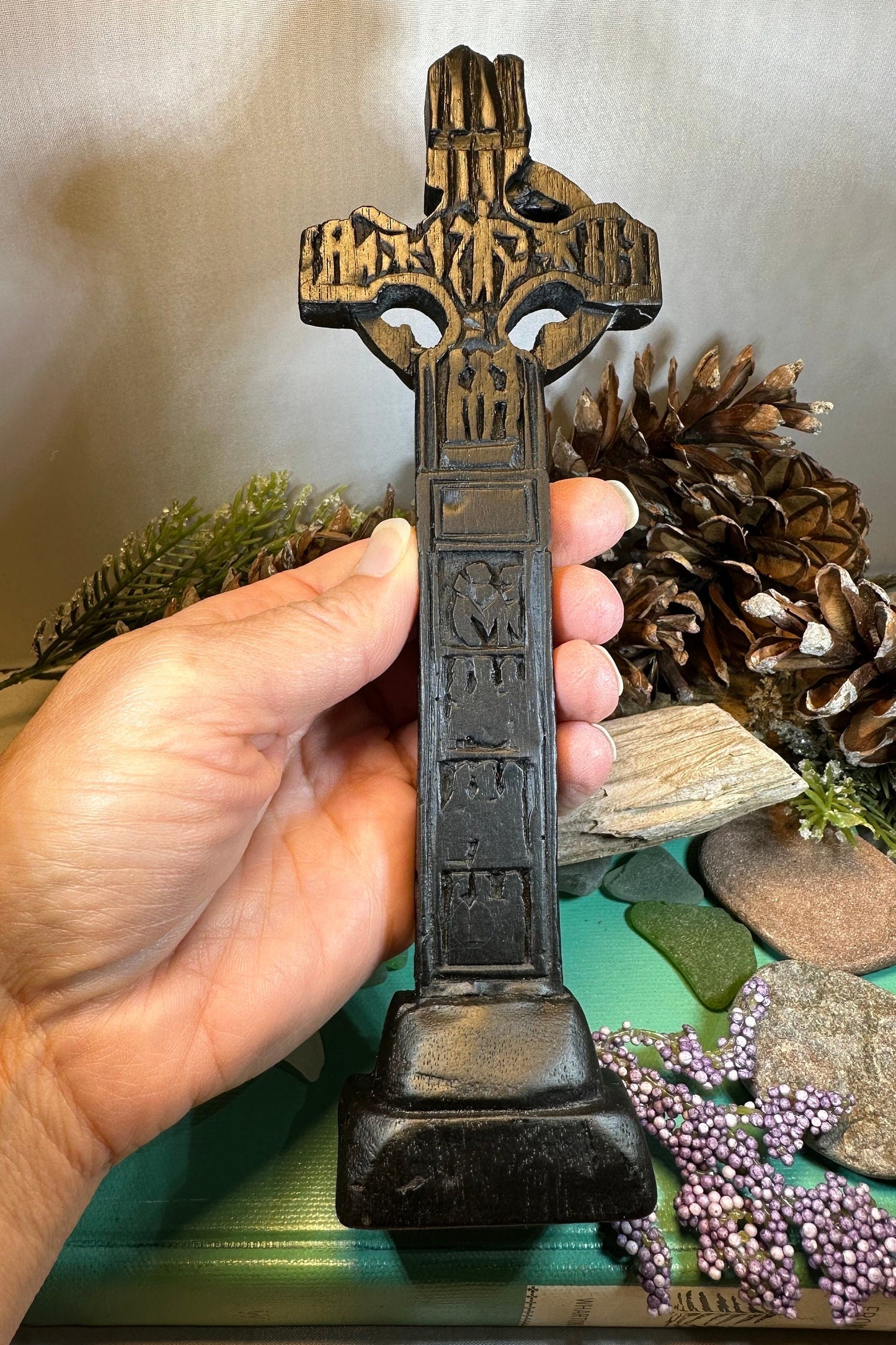 Ardboe Celtic Cross, Turf High Cross, Irish Cross Statue, Ireland Gift, Irish Turf, Housewarming Gift, New Home Gift, Confirmation Gift