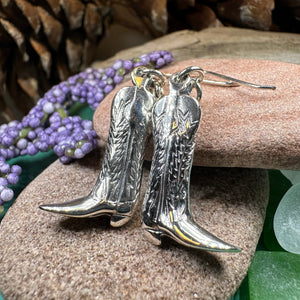 Cowboy Boot Earrings, Horseback Rider Earrings, Horse Jewelry, Equestrian Earrings, Rodeo Gift, Cowgirl Jewelry, Yellowstone Gift, Wife Gift