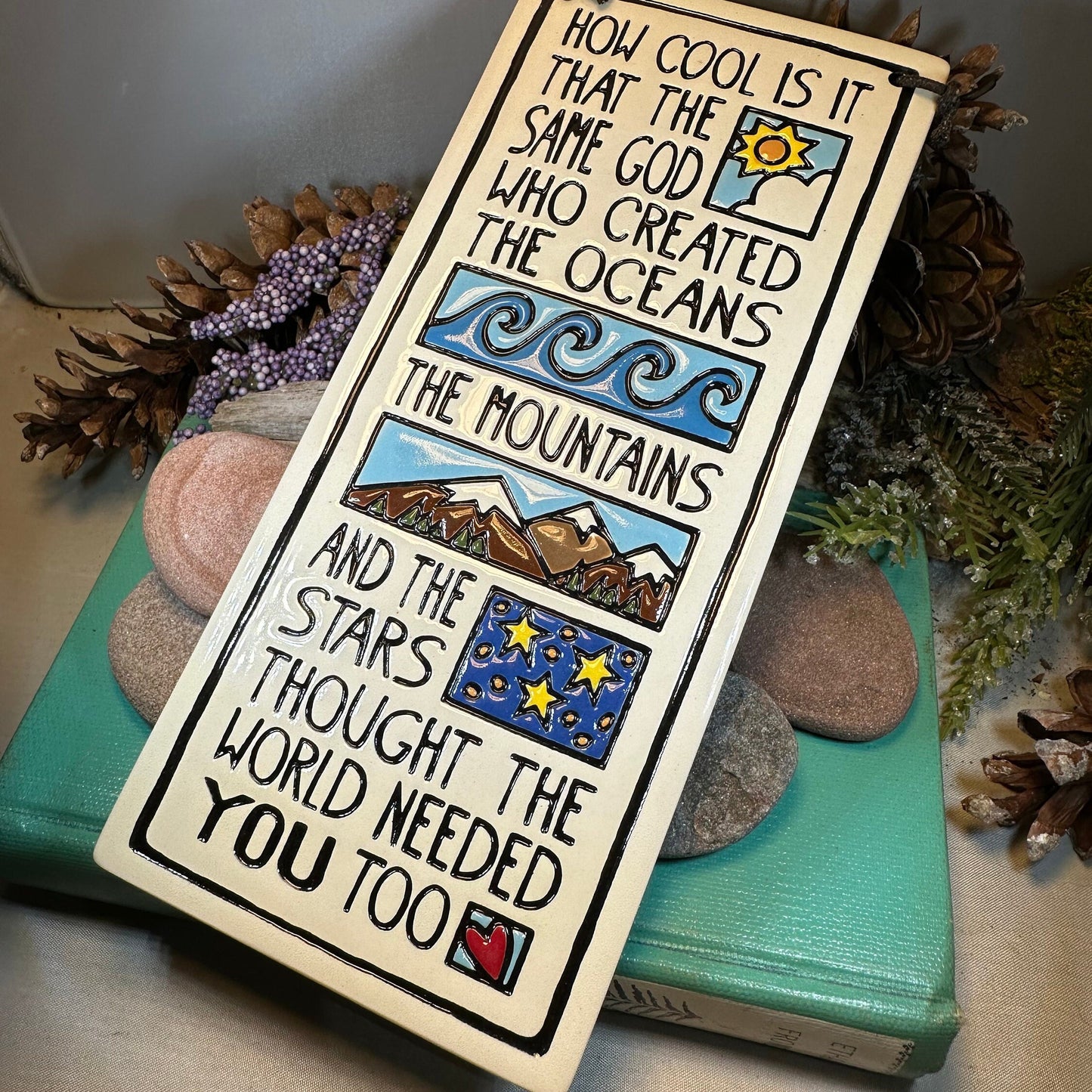 Birthday Wall Art, Encouragement Gift, Ceramic Wall Plaque, New Baby Gift, Graduation Gift, Baby Nursery Decor, Teenager Gift, Sobriety Gift