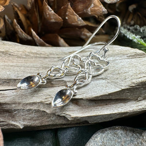 Love Spoon Earrings, Celtic Jewelry, Wales Jewelry, Welsh Earrings, Bridal Jewelry, Anniversary Gift, Heart Jewelry, Silver Spoon Wife Gift