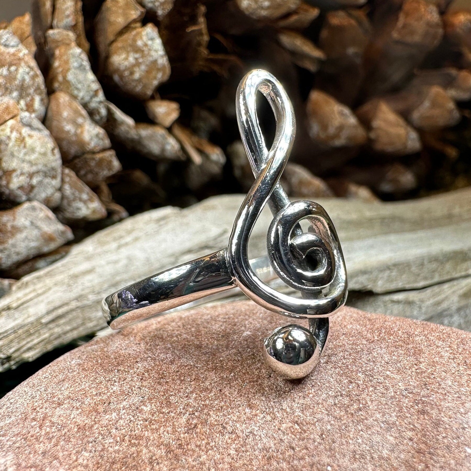 Music Note Ring, Music Jewelry, Musician Jewelry, G Clef Jewelry, Theater Gift, Anniversary Gift, Sister Gift, Girlfriend Gift, Aunt Gift