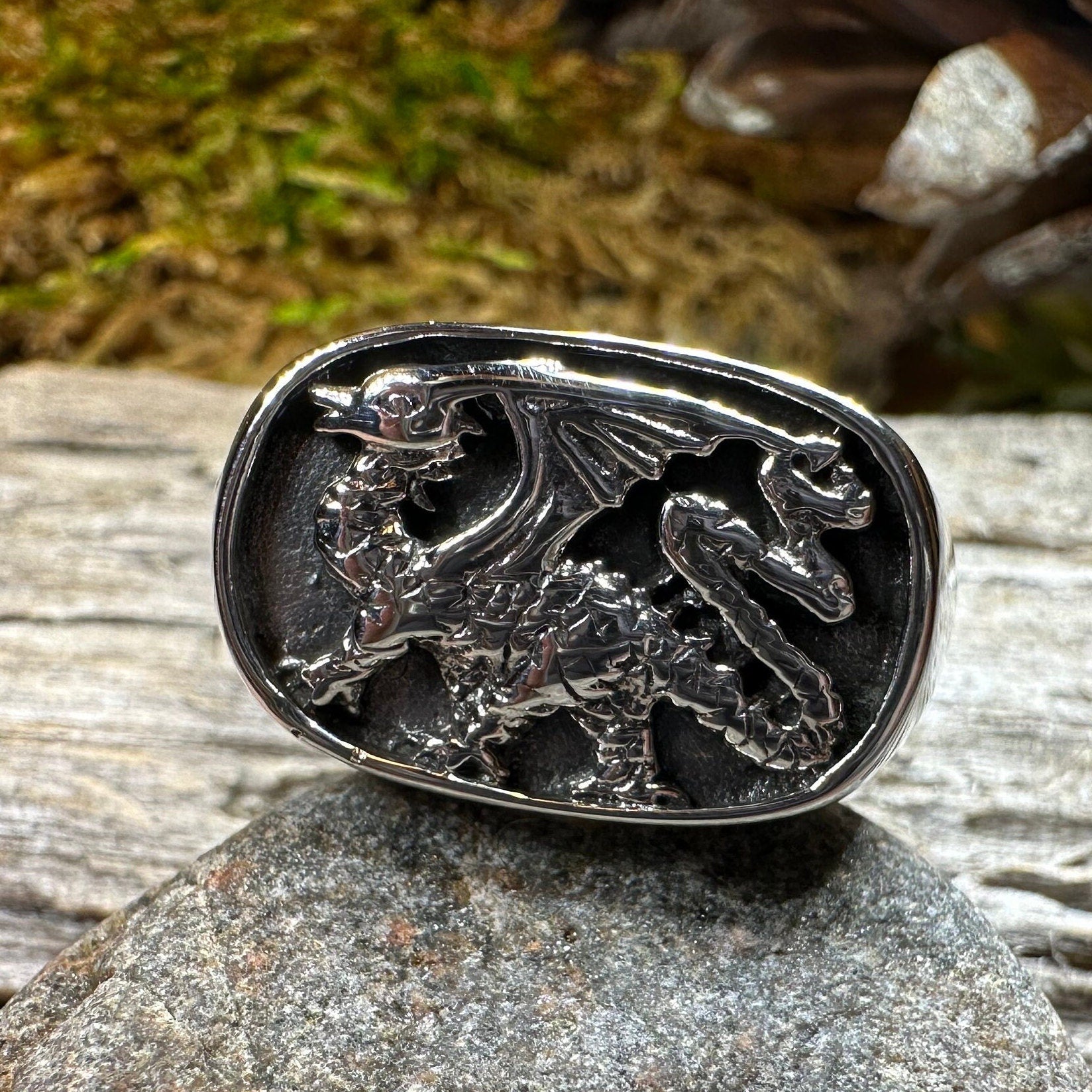 Welsh Dragon Statement Ring — view 8