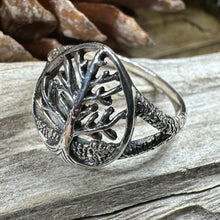 Load image into Gallery viewer, Tree of Life Ring, Celtic Ring, Irish Jewelry, Norse Jewelry, Celtic Knot Ring, Anniversary Gift, Wiccan Ring, Trinity Knot Ring, Boho Ring

