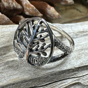 Tree of Life Ring, Celtic Ring, Irish Jewelry, Norse Jewelry, Celtic Knot Ring, Anniversary Gift, Wiccan Ring, Trinity Knot Ring, Boho Ring