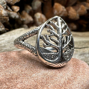 Tree of Life Ring, Celtic Ring, Irish Jewelry, Norse Jewelry, Celtic Knot Ring, Anniversary Gift, Wiccan Ring, Trinity Knot Ring, Boho Ring