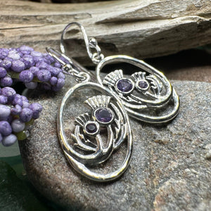 Thistle Earrings, Celtic Jewelry, Scotland Jewelry, Outlander Jewelry, Girlfriend Gift, Sister Gift, Mom Gift, Nature Jewelry, Wife Gift