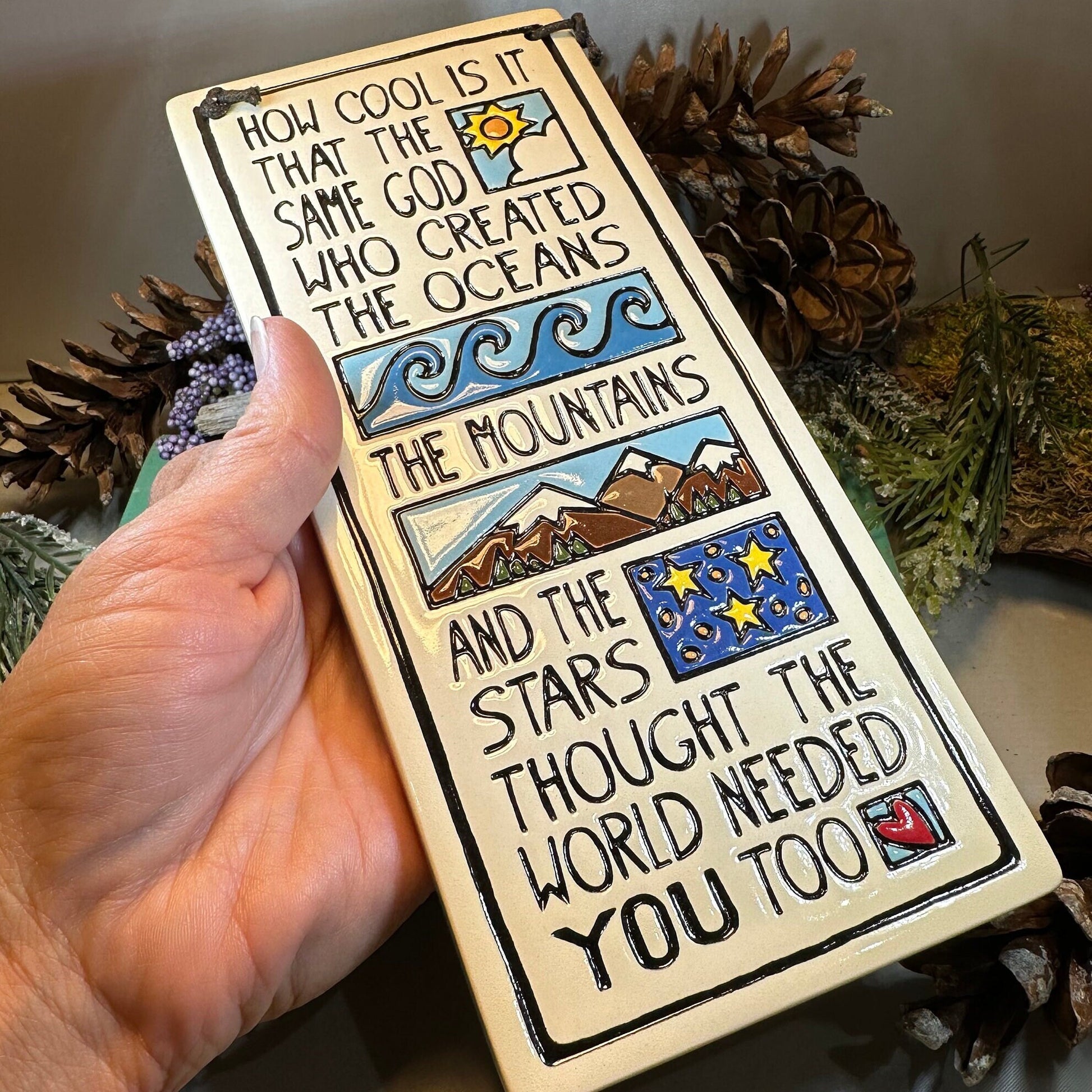 Birthday Wall Art, Encouragement Gift, Ceramic Wall Plaque, New Baby Gift, Graduation Gift, Baby Nursery Decor, Teenager Gift, Sobriety Gift
