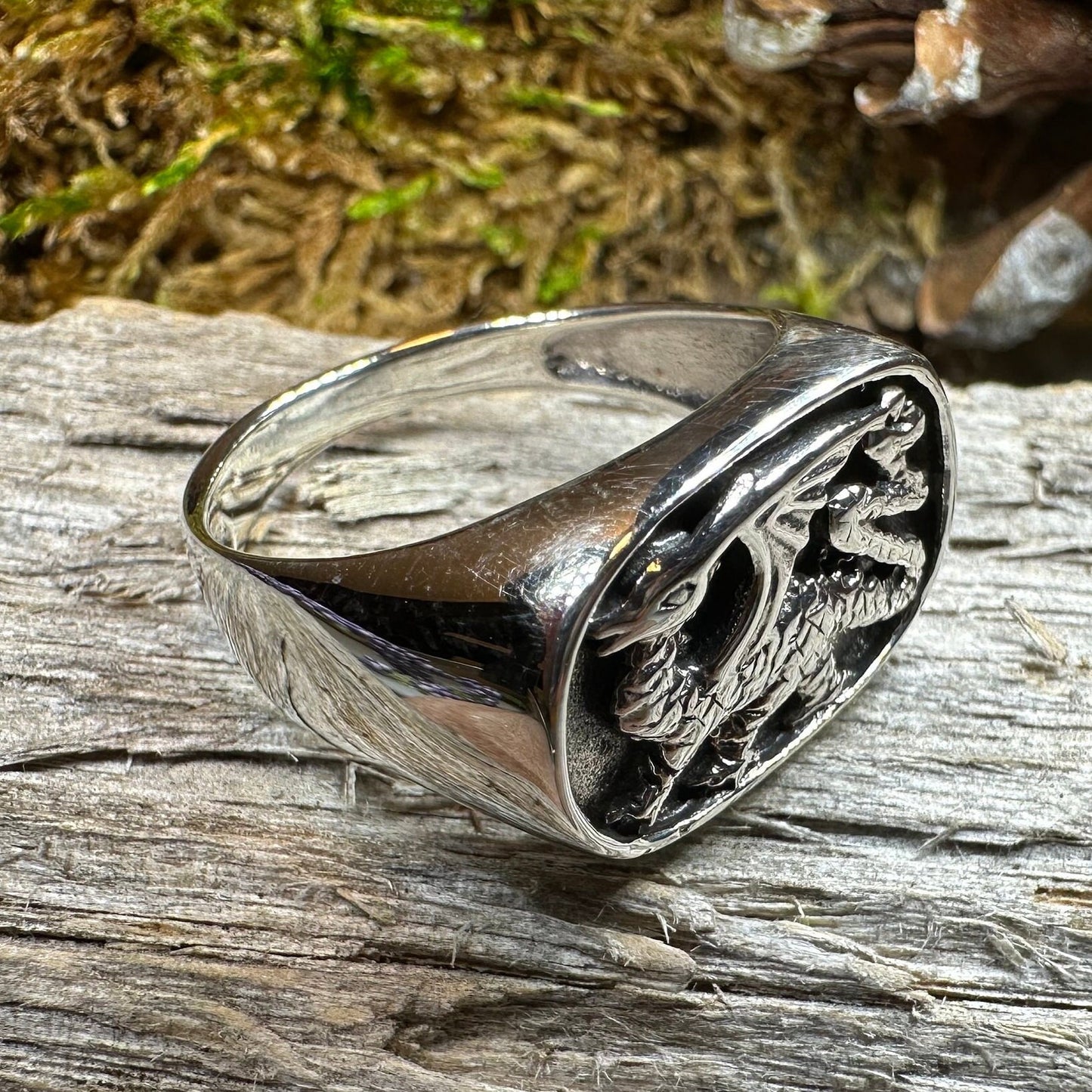 Welsh Dragon Statement Ring — view 6