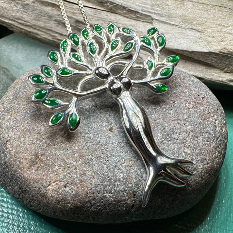 Load image into Gallery viewer, Tree of Life Necklace, Celtic Goddess Jewelry, Irish Jewelry, Anniversary Gift, Bridal Jewelry, Norse Jewelry, Danu Pendant, Yoga Jewelry
