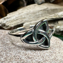 Load image into Gallery viewer, Trinity Knot Ring, Celtic Jewelry, Irish Jewelry, Celtic Knot Jewelry, Irish Ring, Irish Dance Gift, Anniversary Gift, Pagan Jewelry, Wiccan
