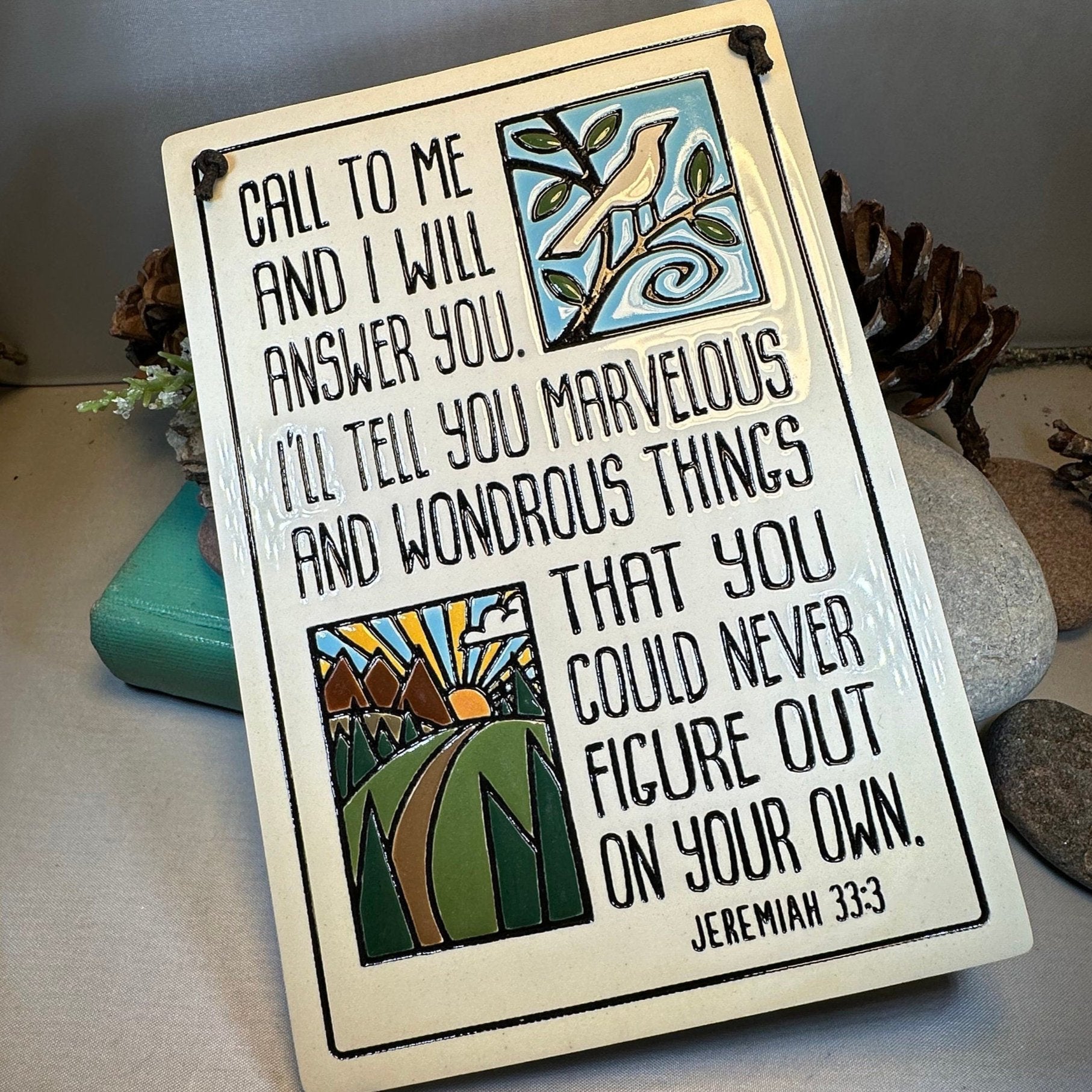 Christian Blessing Wall Art, Religious Gift, Ceramic Wall Plaque, New Home Gift, Peace Prayer, Wedding Gift, Religious Prayer, Mom Gift