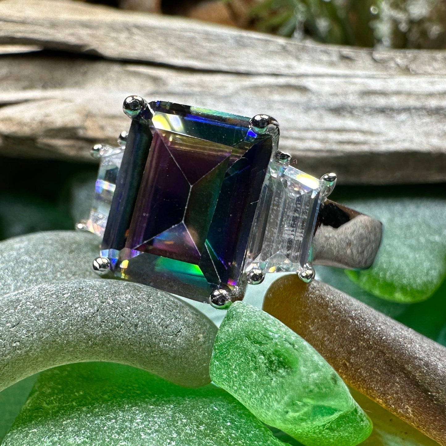 Lysander Mystic Topaz Ring — view 6